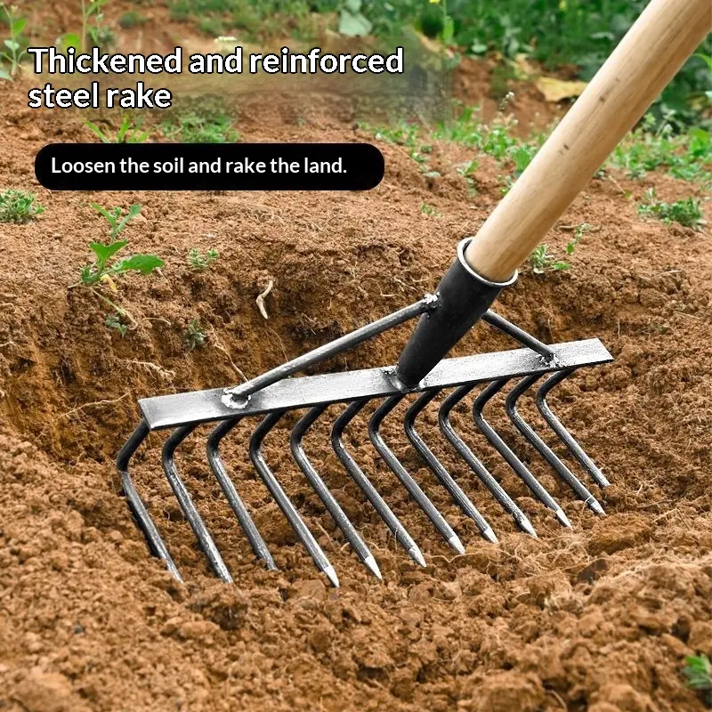 Manganese Steel Rake For Farming Digging Weeding