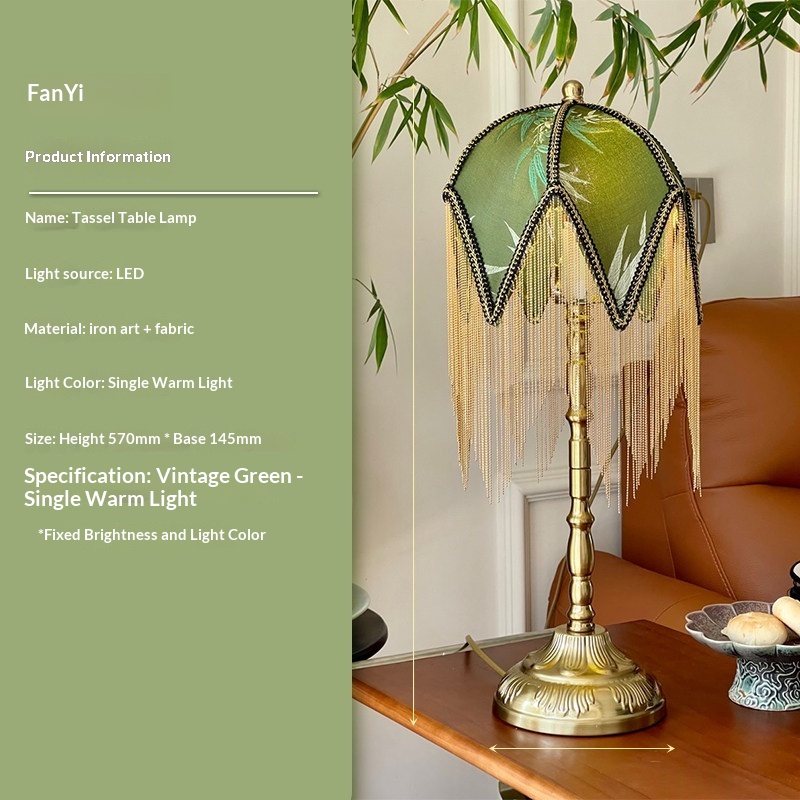 Retro Tassel Table Lamp, picture 4 of 4