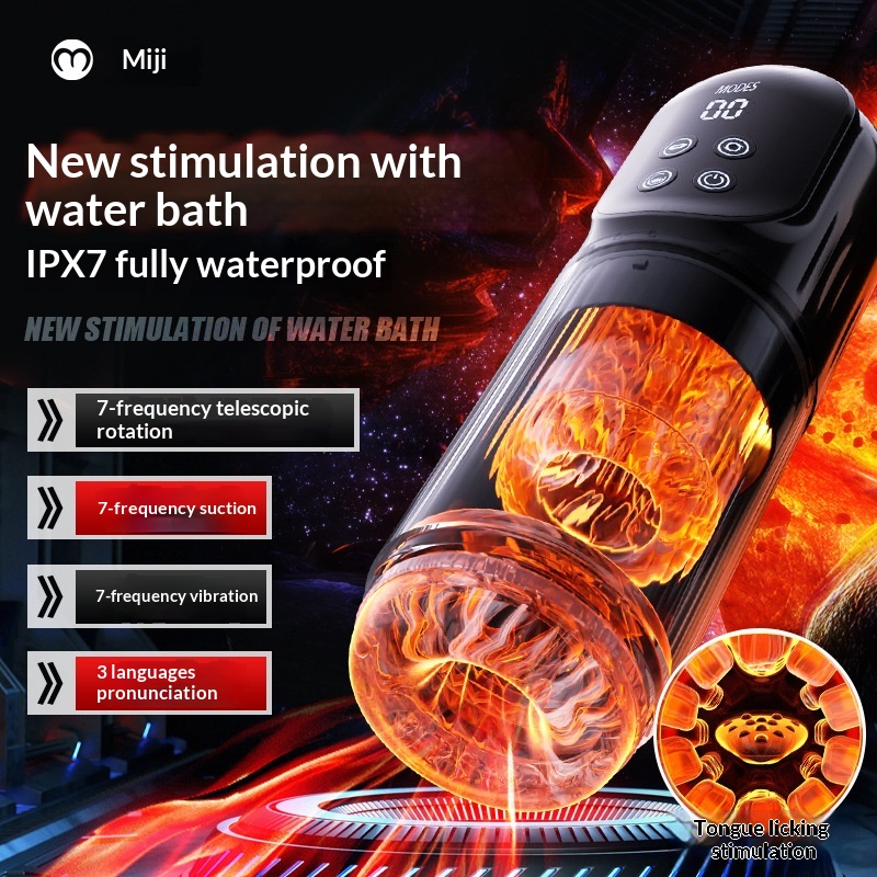 Heated Rotating And Retractable Water-bath Masturbator For Men 2