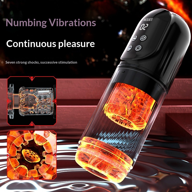 Heated Rotating And Retractable Water-bath Masturbator For Men 4