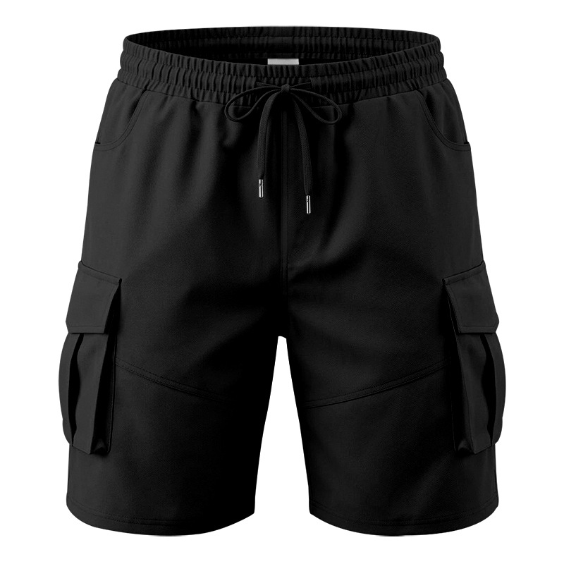 Mens Loose-Fit Sports-Style Casual Plus-Size Shorts
