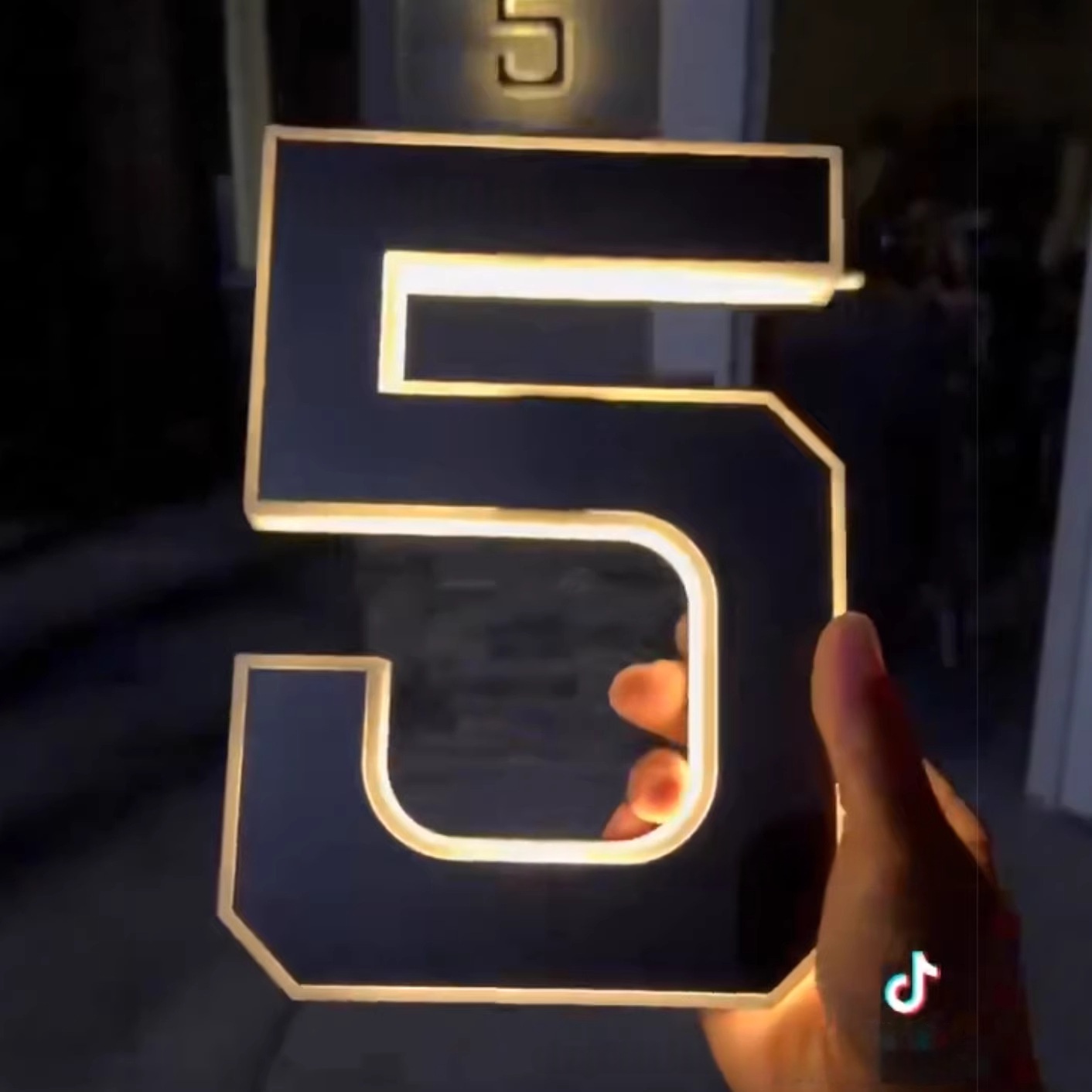 Solar-Powered Digital Light ABC Door Number
