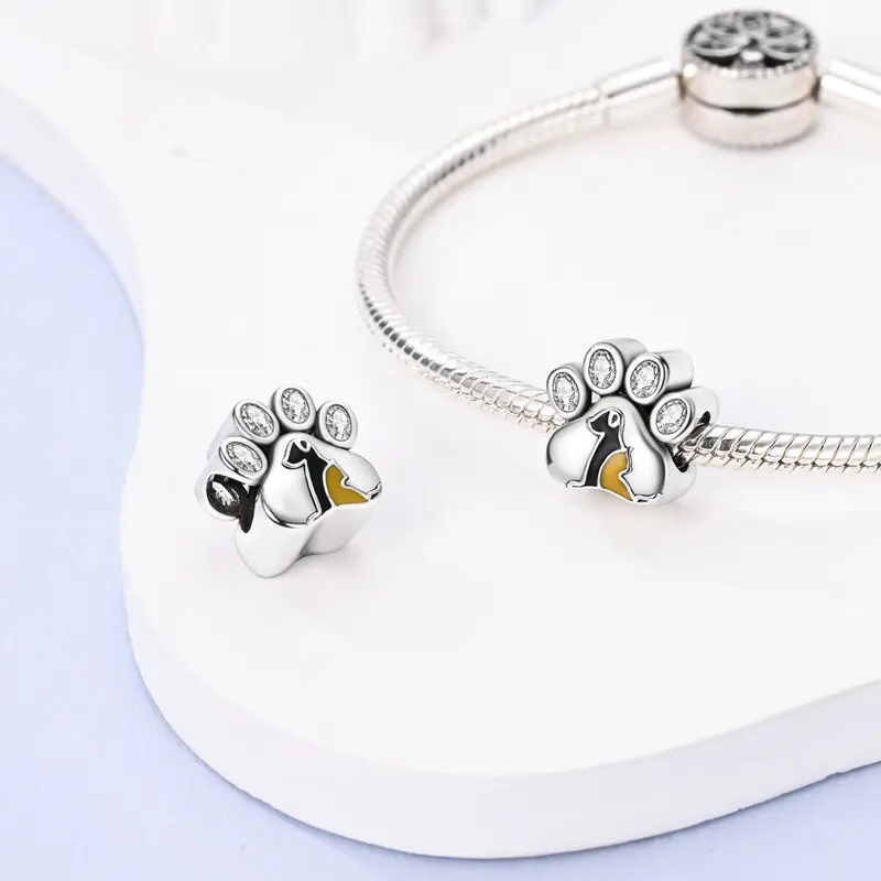 DIY Bracelet With Cute Paw And Heart