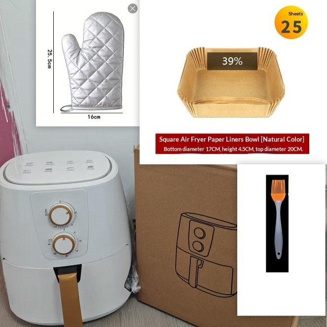 The Rice Cooker Set Includes A Brush Gloves And Baking Paper