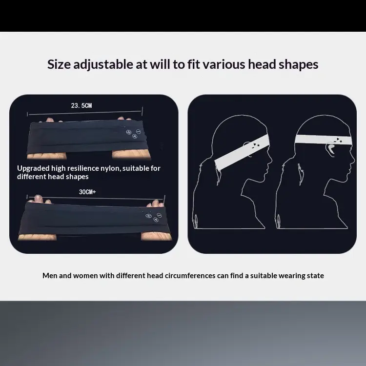 Yoga Bluetooth Headphones Headscarf Headband Wireless Sports Headband