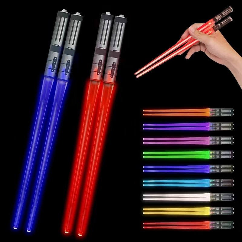 Flashing Chopsticks Glow Sticks Colorful 9-color Chopsticks For Concerts
