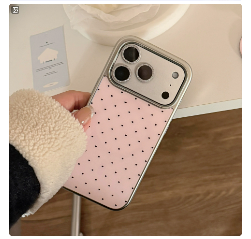 Magnetic Suction Bracket Phone Case Girls Heart-Shaped Electroplating 2