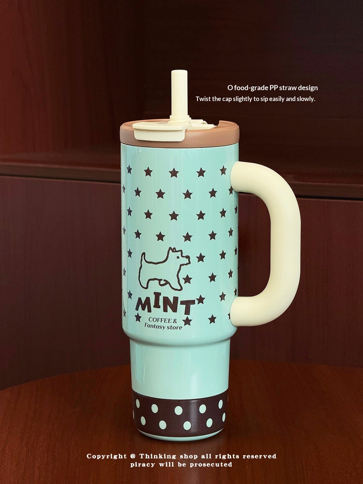 Fantasy Ceramic-lined With Straw A Stylish Large-capacity Water Bottle For Women — foto 3