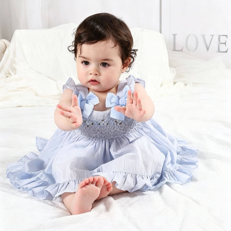 Girls Summer Doll-style Top And Shorts Three-piece Set