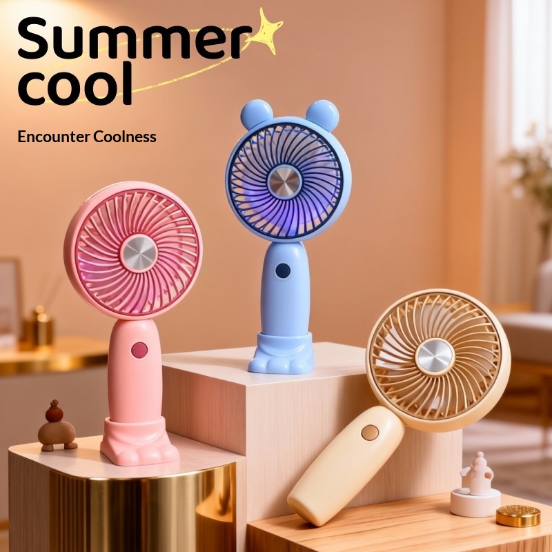Creative Gradient-Light Handheld Fan