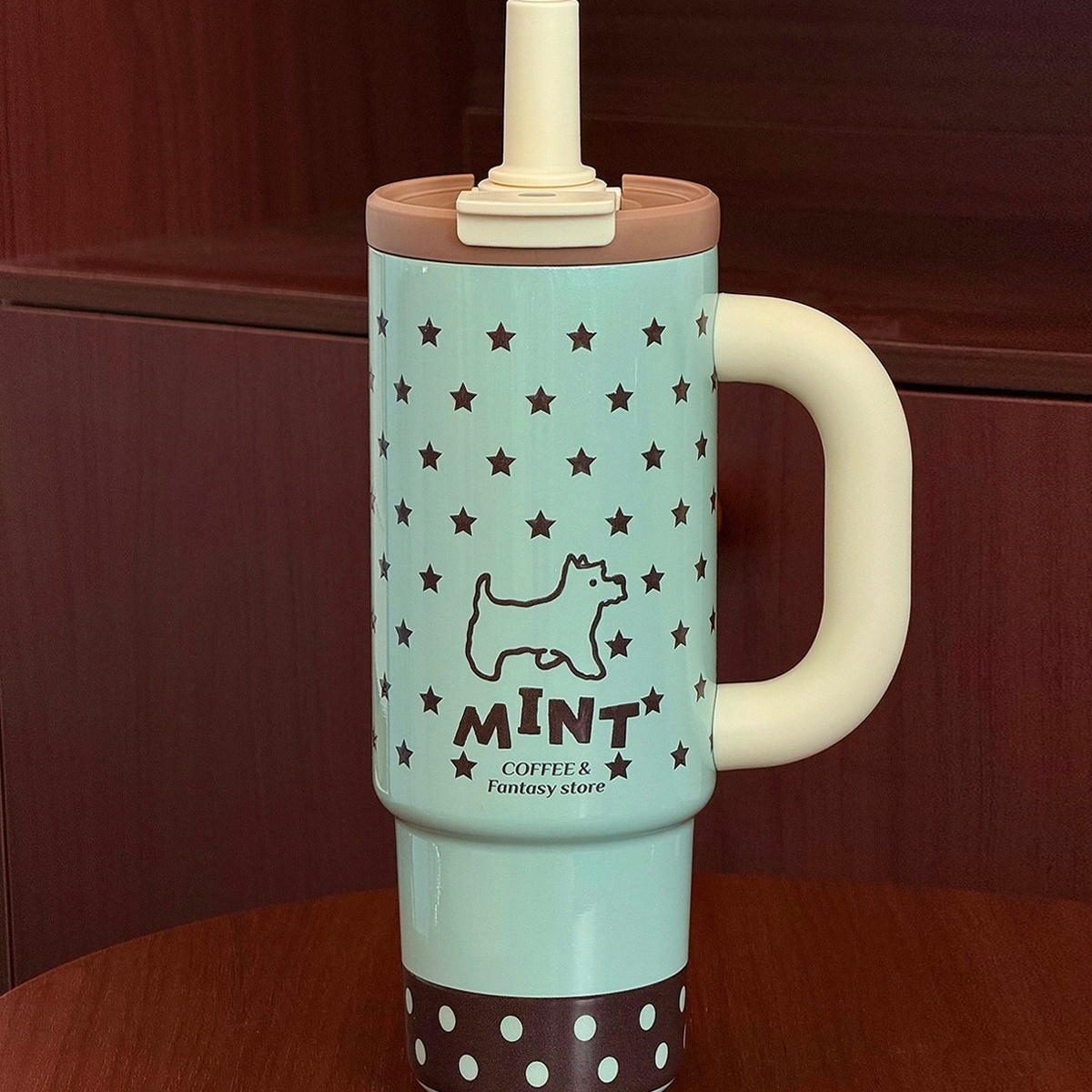 Fantasy Ceramic-lined With Straw A Stylish Large-capacity Water Bottle For Women