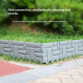 Cross-border Plastic Fence Garden Lawn Artificial Stone-patterned Fence