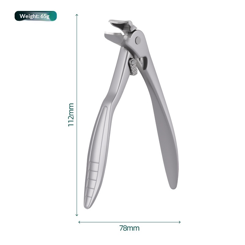 New Long-handled Curved-head Nail Clippers With A Locking Mechanism To Prevent Splashing