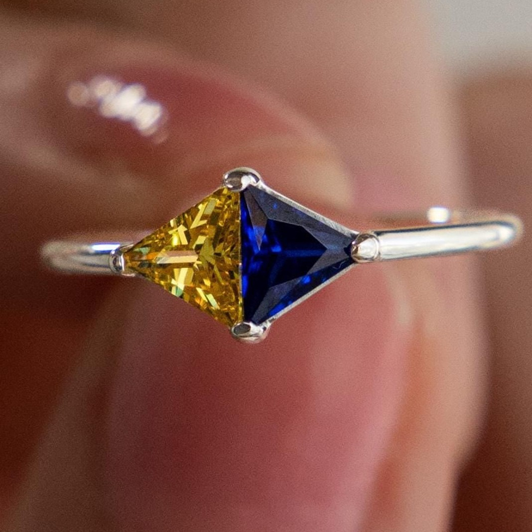 Stainless Steel Ring Customized Zircon In Multiple Colors