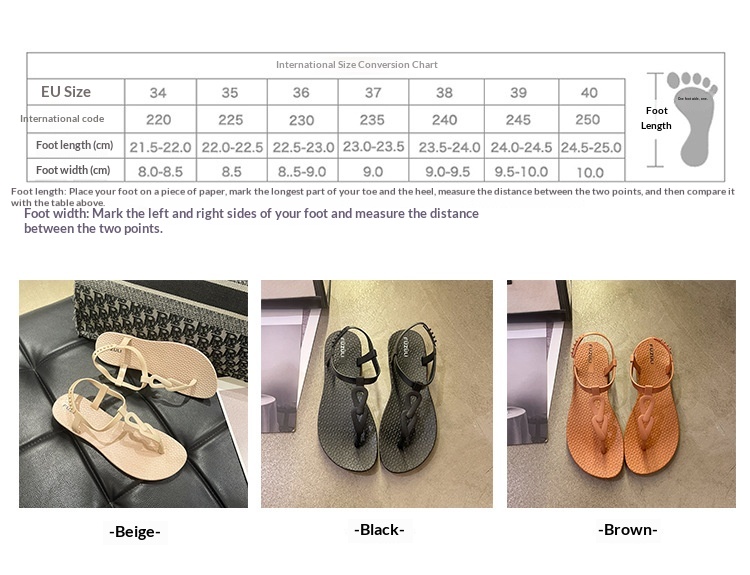 Women's flat buckle strap sandals front view
