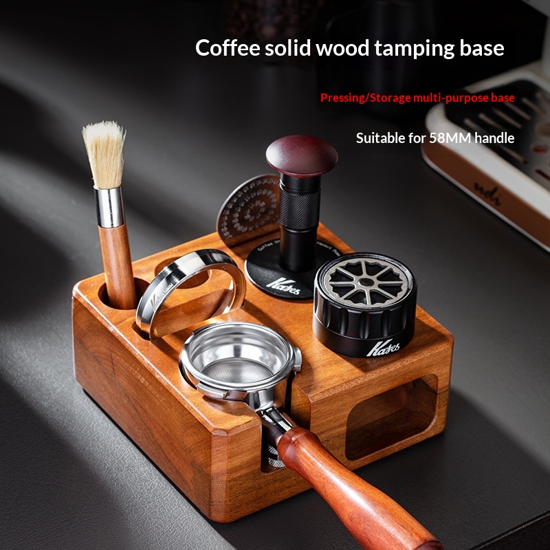 Walnut Coffee Tamper Storage Base