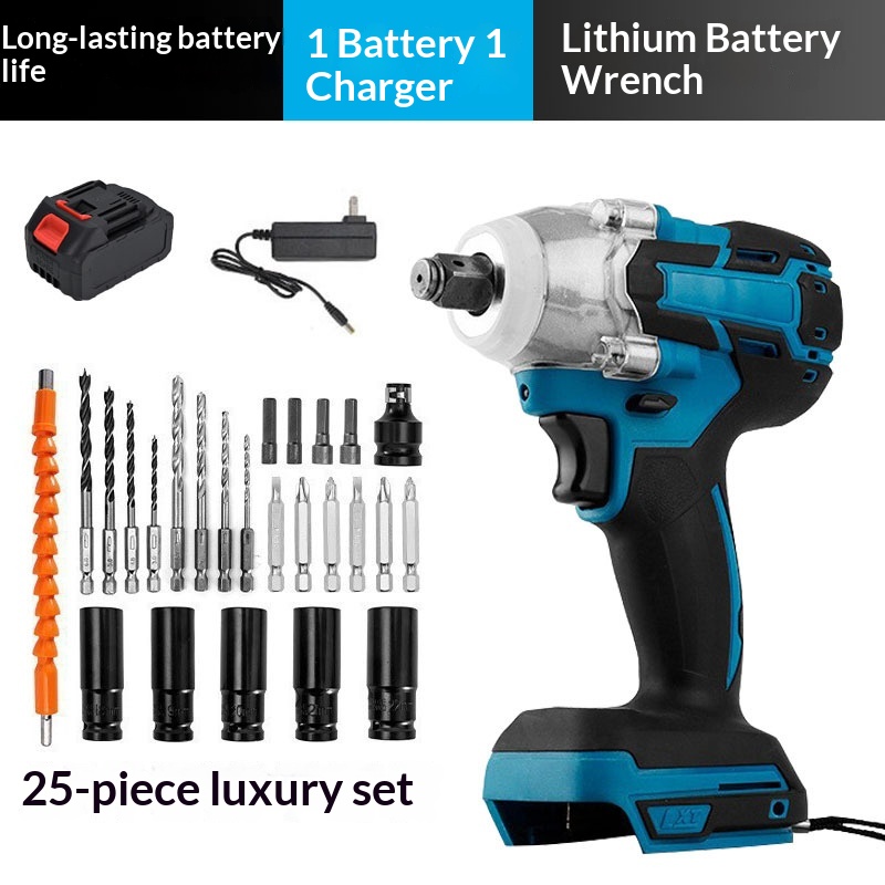 Brushless Power Tool Multifunctional Set Lithium Battery Impact Drilling Angle 5