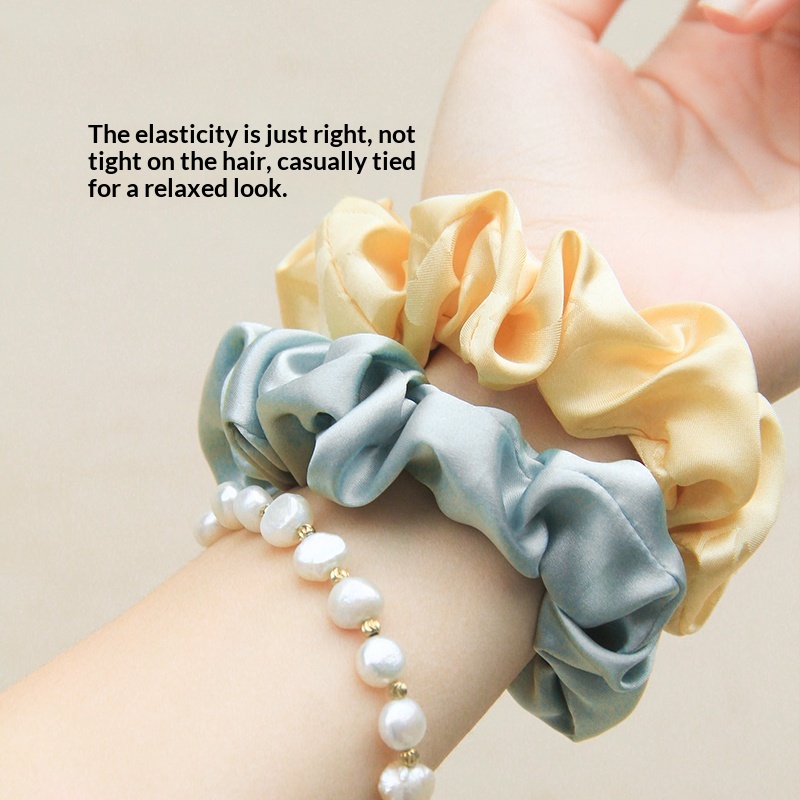 Womens Solid-color Elegant Hair Tie