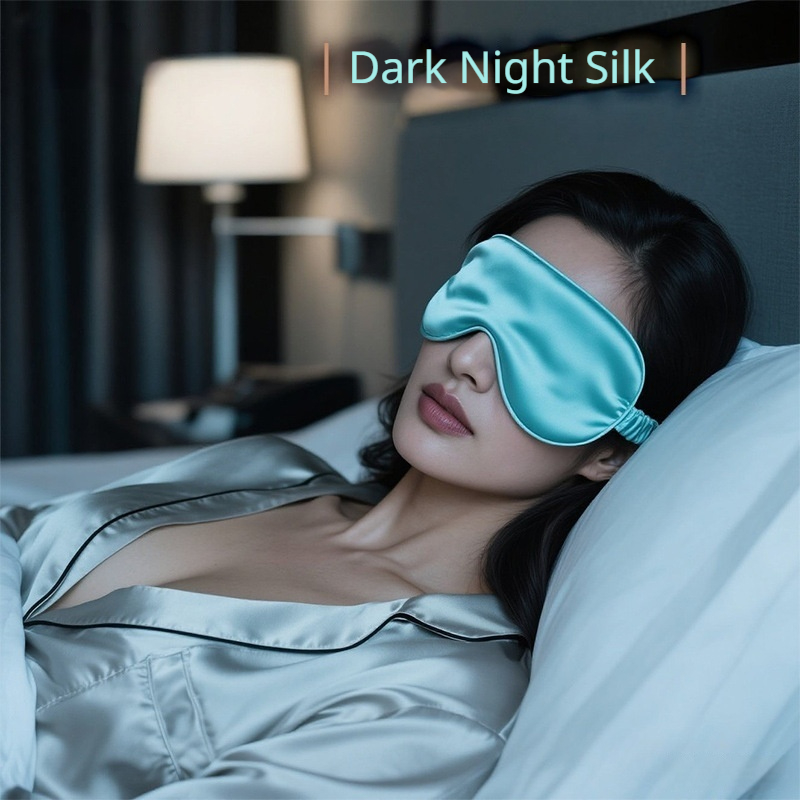 Double-sided Pure Silk Solid-color Eye Mask