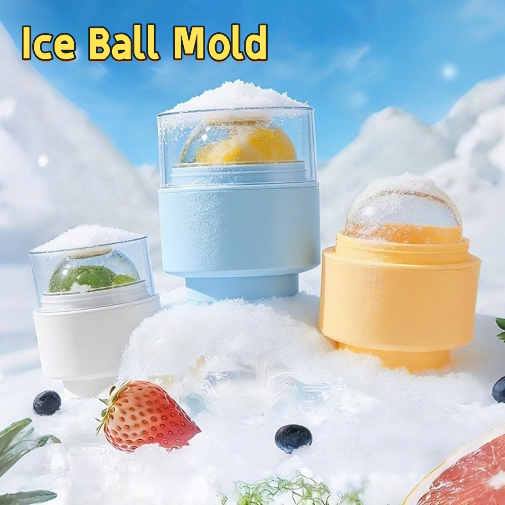 Practical 6cm Ice Ball Mold Plastic Quick-freezing Ice Sphere Mold Leak-proof Easy Release Ball Shape Mold For Home Kitchen Gadgets