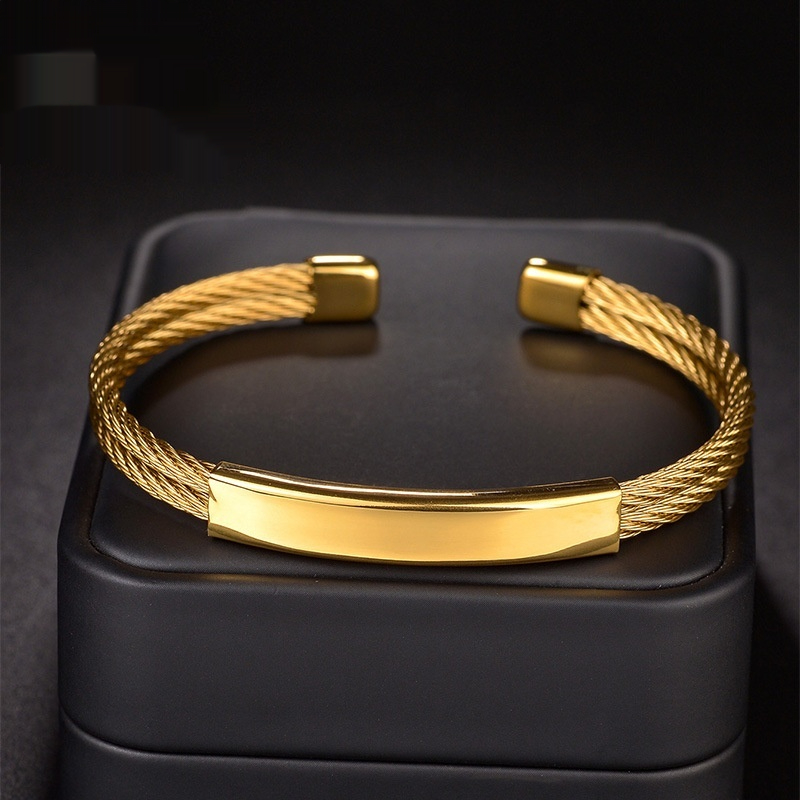 DIY Laser Engraved Long Strip Open End Bracelet