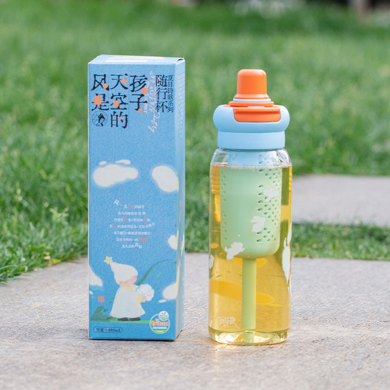 Tritan Outdoor Portable Straw Cup