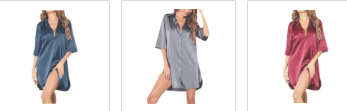 European And American-style Silky Satin Nightdress For Women Summer Edition