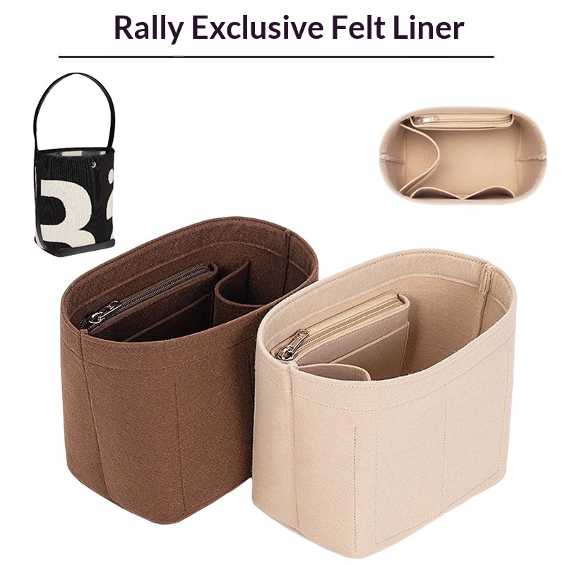 Felt Insert Storage Pouch For Rally Makeup Bag Liner Storage Support Bag