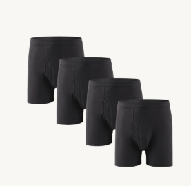 Men's Cotton Long Leg Boxer Briefs - Anti-Chafe Loose Fit Underwear For Sports And Daily Wear
