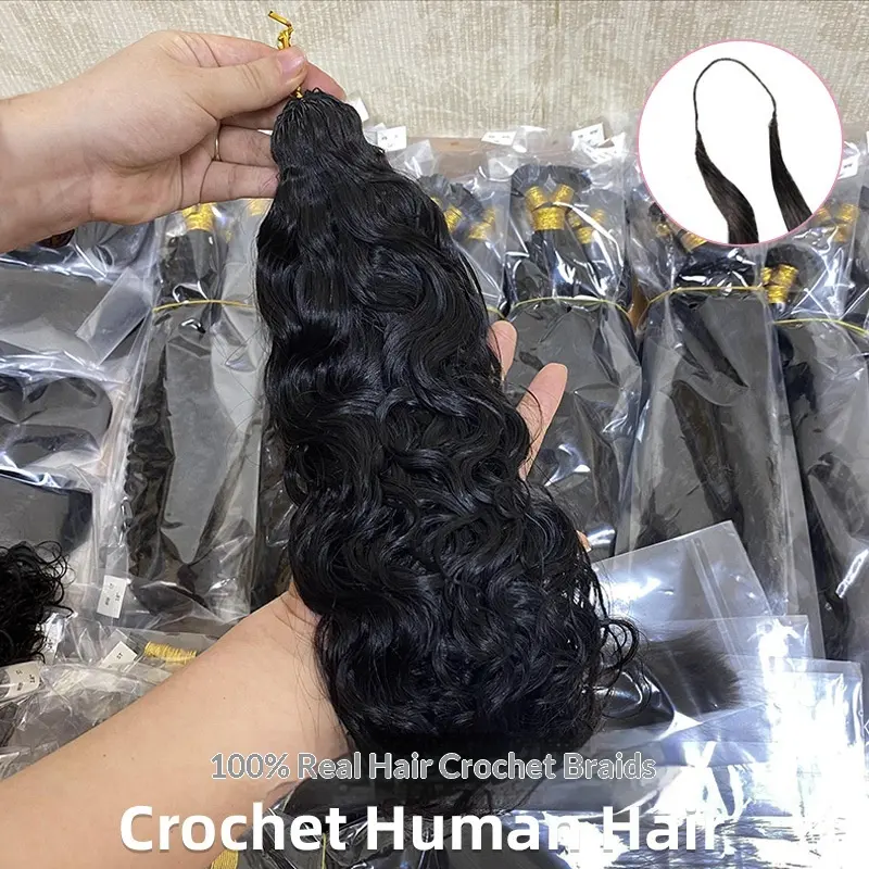 Crochet Wig Human Hair Human-hair