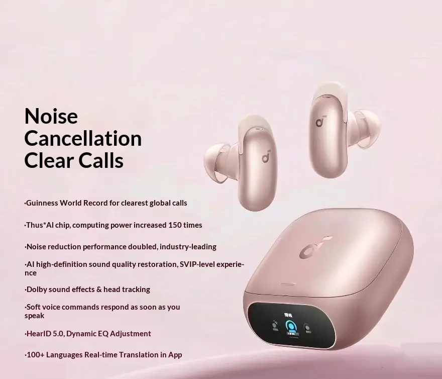 AI-powered Noise-canceling Bluetooth Headphones