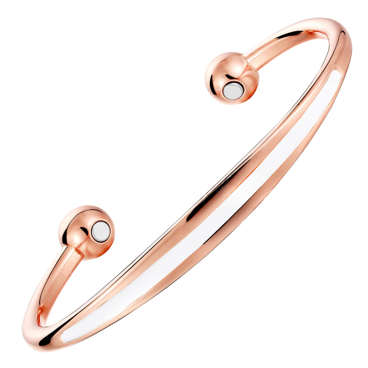 Vintage Red Copper Magnetic Therapy Open-End Bracelet