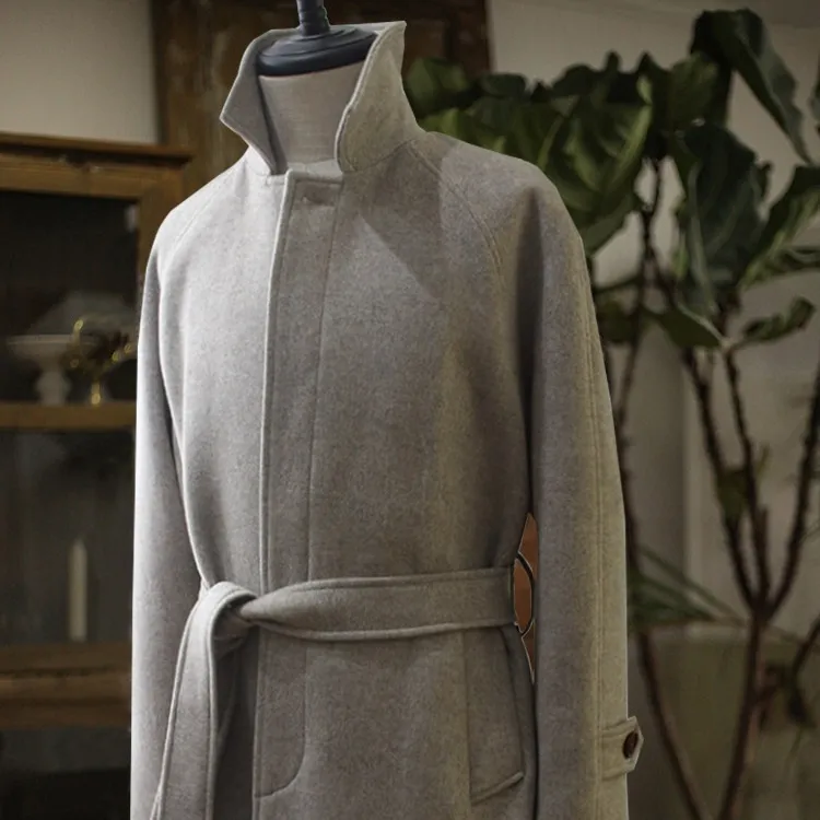 Mens Mid-length Wool Coat