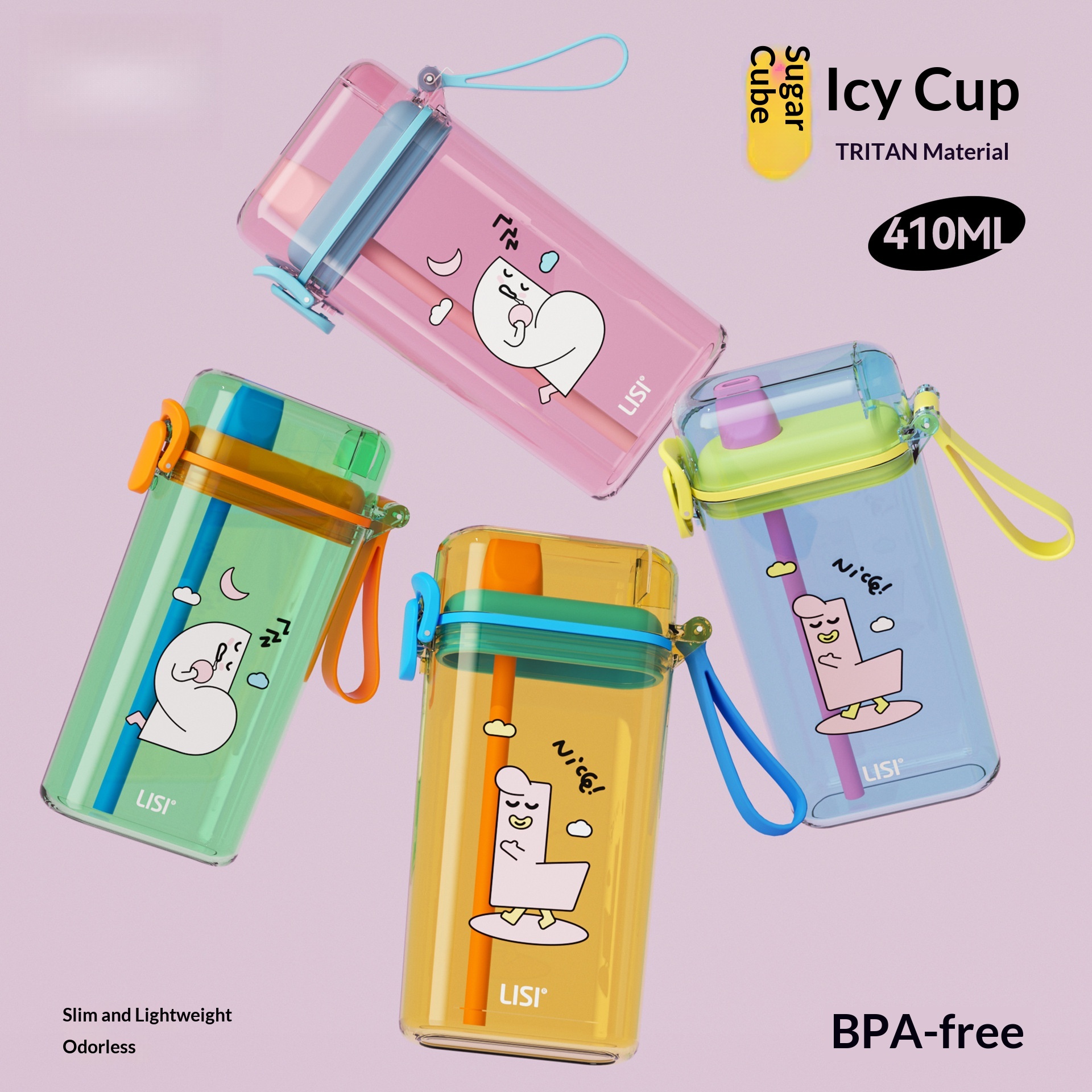 Portable On-the-go Water Bottle For Summerstylish And Practical