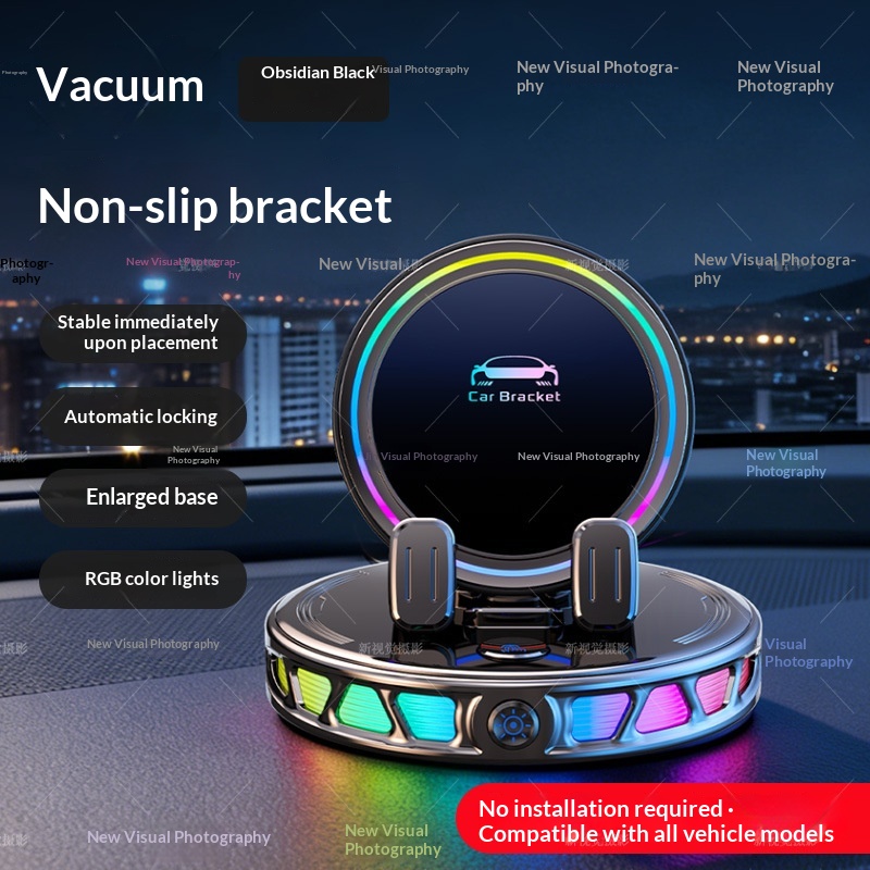 Iridescent RGB Ambient Light Car Wireless Charging Stand Iridescent RGB Ambient Light Car Wireless Charging Stand
