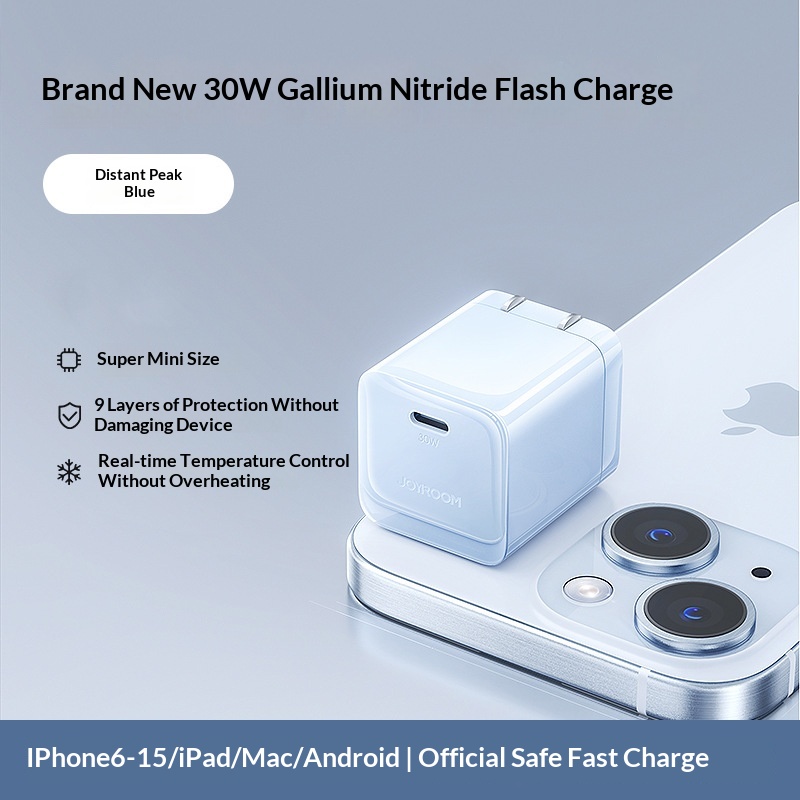 Mini 30W GaN Charger PD Fast-Charging Plug 6