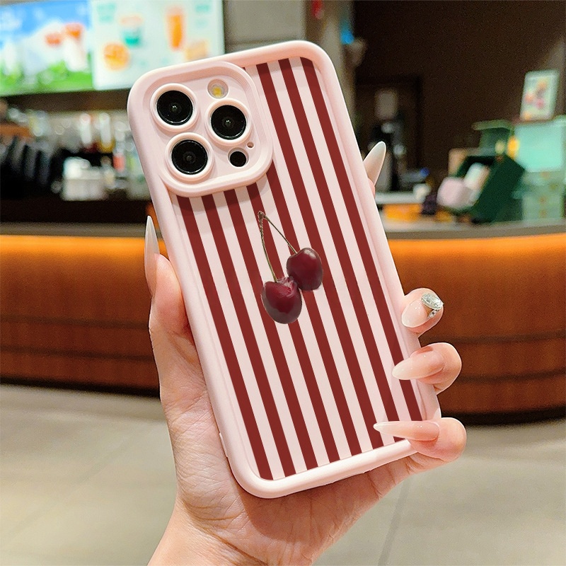 Printed Minimalist Niche Striped Phone Case 3