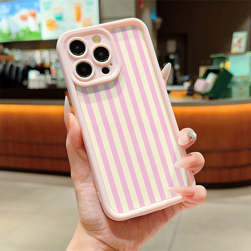 Printed Minimalist Niche Striped Phone Case 5