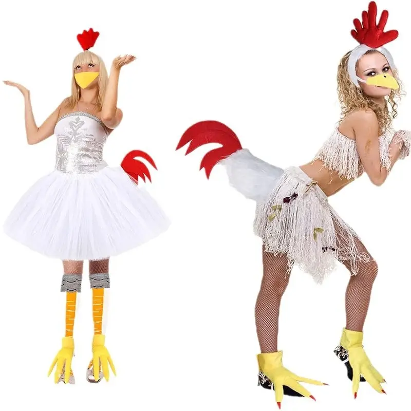 Thanksgiving Halloween Turkey Rooster Headband Set