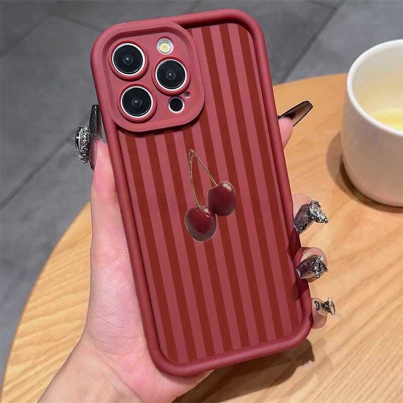 Printed Minimalist Niche Striped Phone Case 6