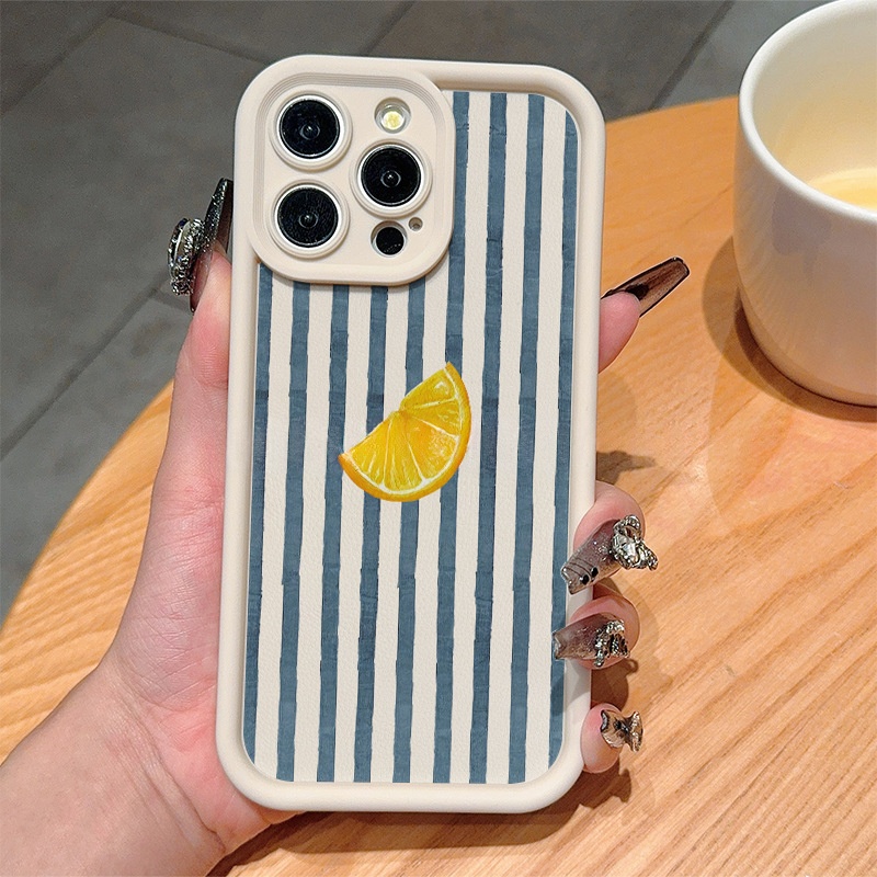 Printed Minimalist Niche Striped Phone Case 4