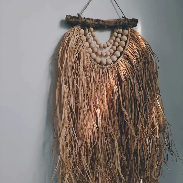 Handwoven Straw Wall Hanging