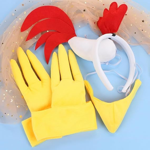Thanksgiving Halloween Turkey Rooster Headband Set
