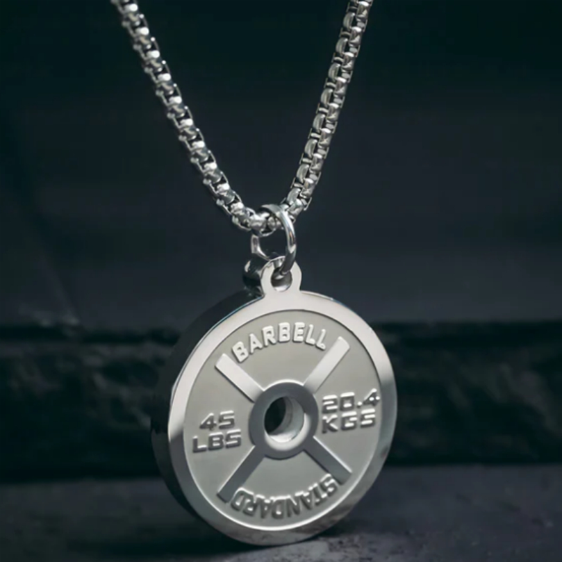 Round Stylish Nd Versatile Stainless Steel Necklace With English Letters
