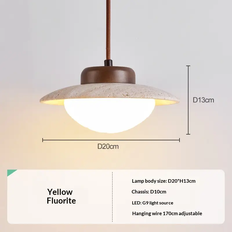 Creamy-style Creative Wabi-sabi Minimalist Pendant Light For Balconies Corridors And Entryways