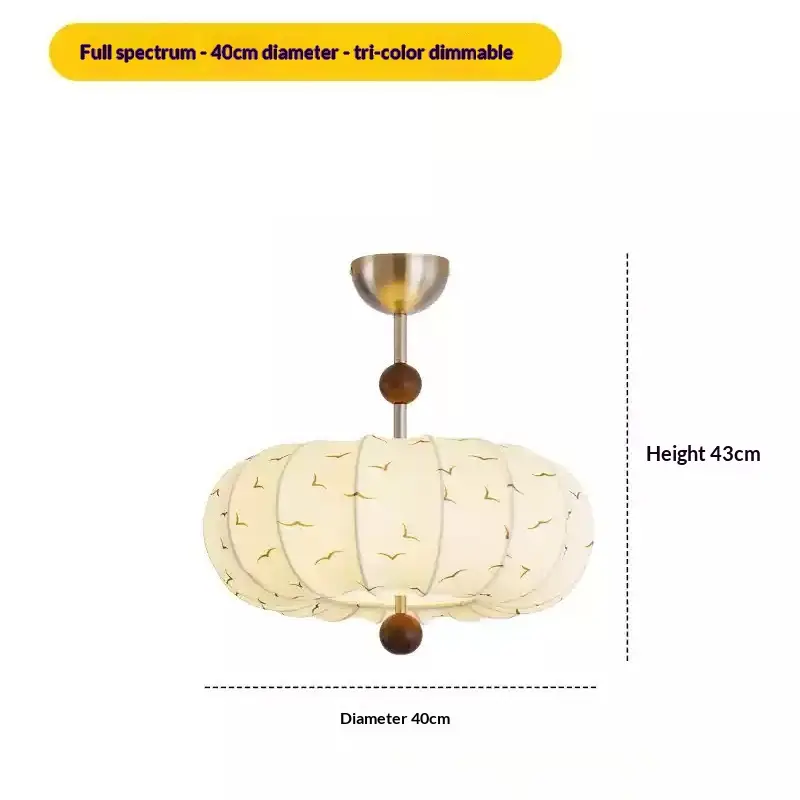 Vintage Style Bedroom Ceiling Light Mid Century Inspired Creative Pumpkin Shaped Fixture