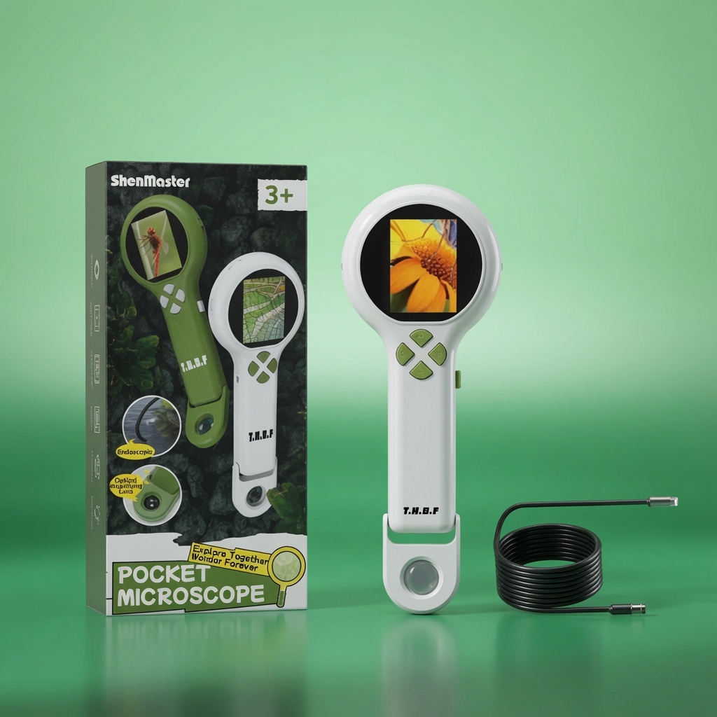 High-definition Electronic Magnifying Glass Science Experiment Toy 2