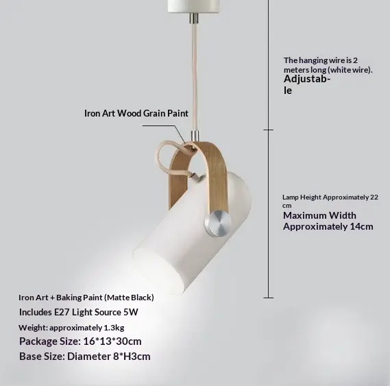 Modern Minimalist Creative Rotating Pendant Lamp
