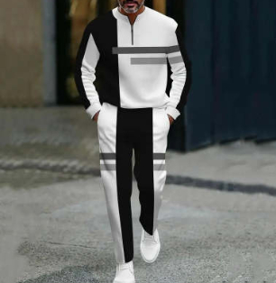 Men's Casual Half Access Control Zipper Set Supports Exclusive Customization