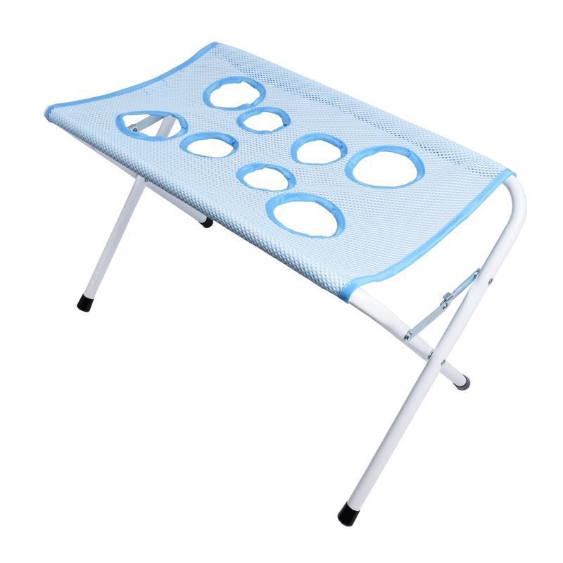Foldable Pet Bathing Stand with Hammock - Adjustable Cat Dog Grooming Tub Support Frame Non-Slip Bathing Helper for Small Medium Animals